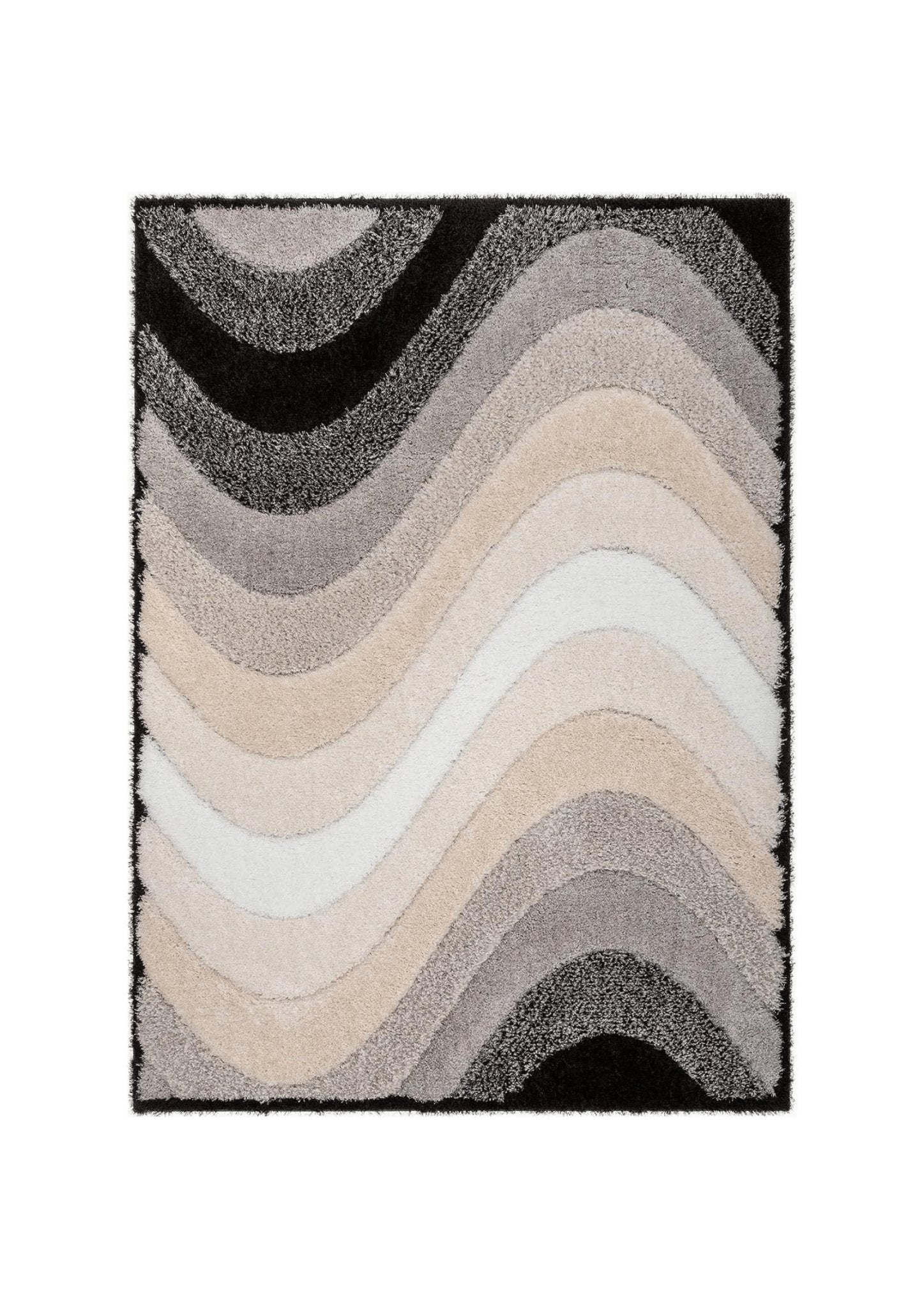 Modern Waves Geometric Rug - Rugs at Nestern