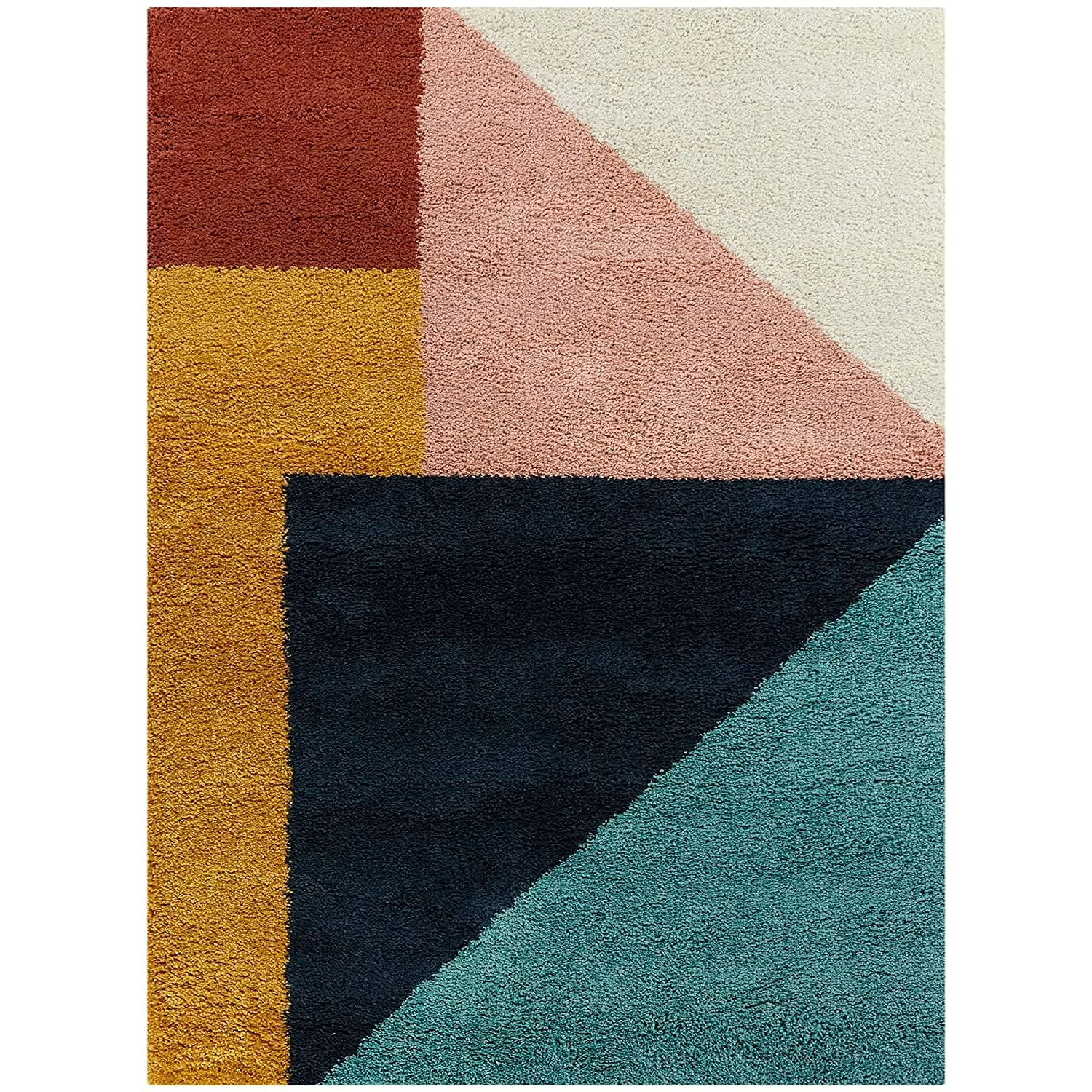 Multicolor Modern Geometric Rug - Rugs at Nestern