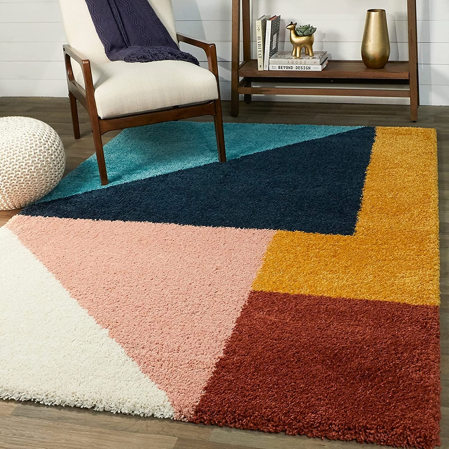 Multicolor Modern Geometric Rug - Rugs at Nestern