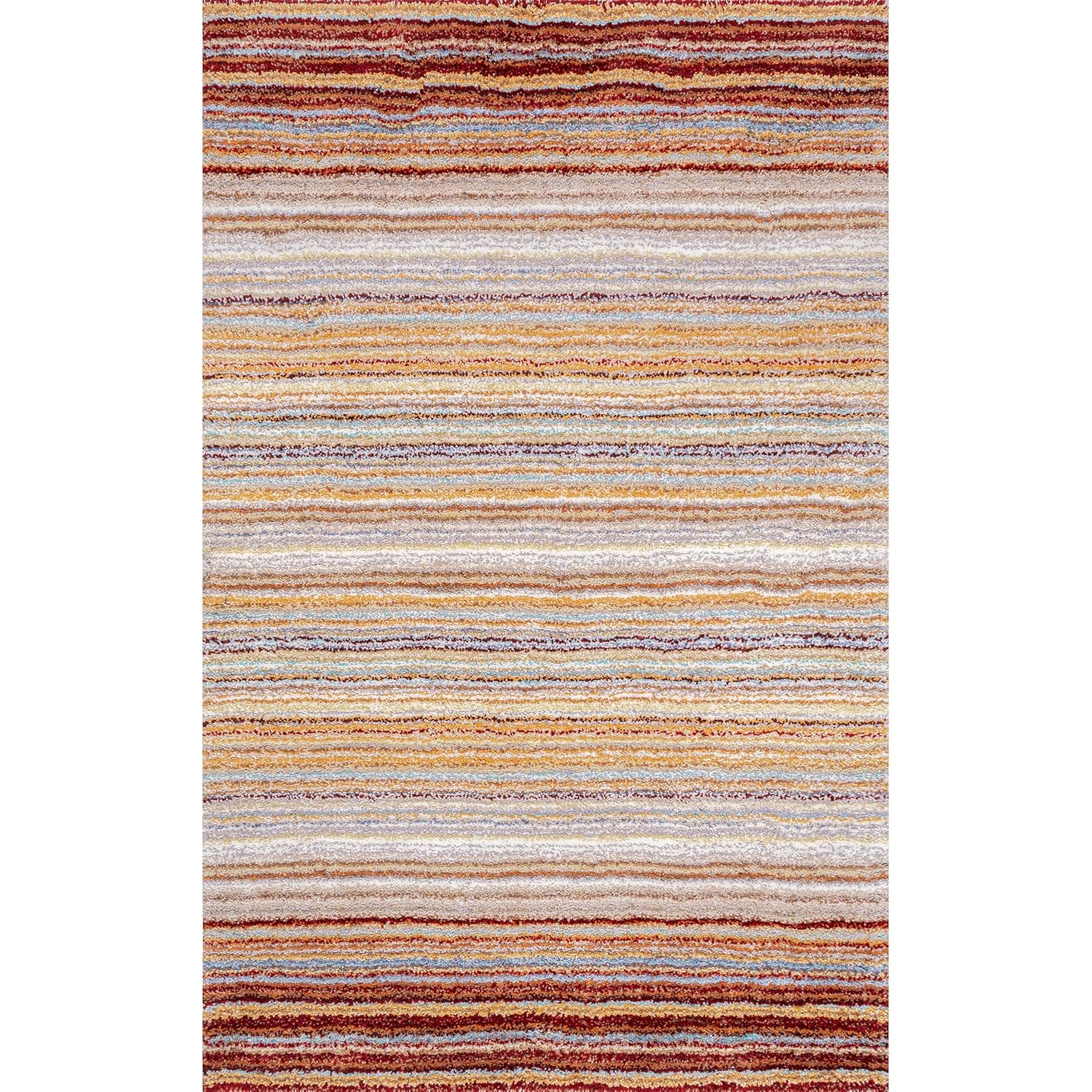 Multicolor Striped Area Rug - Rugs at Nestern