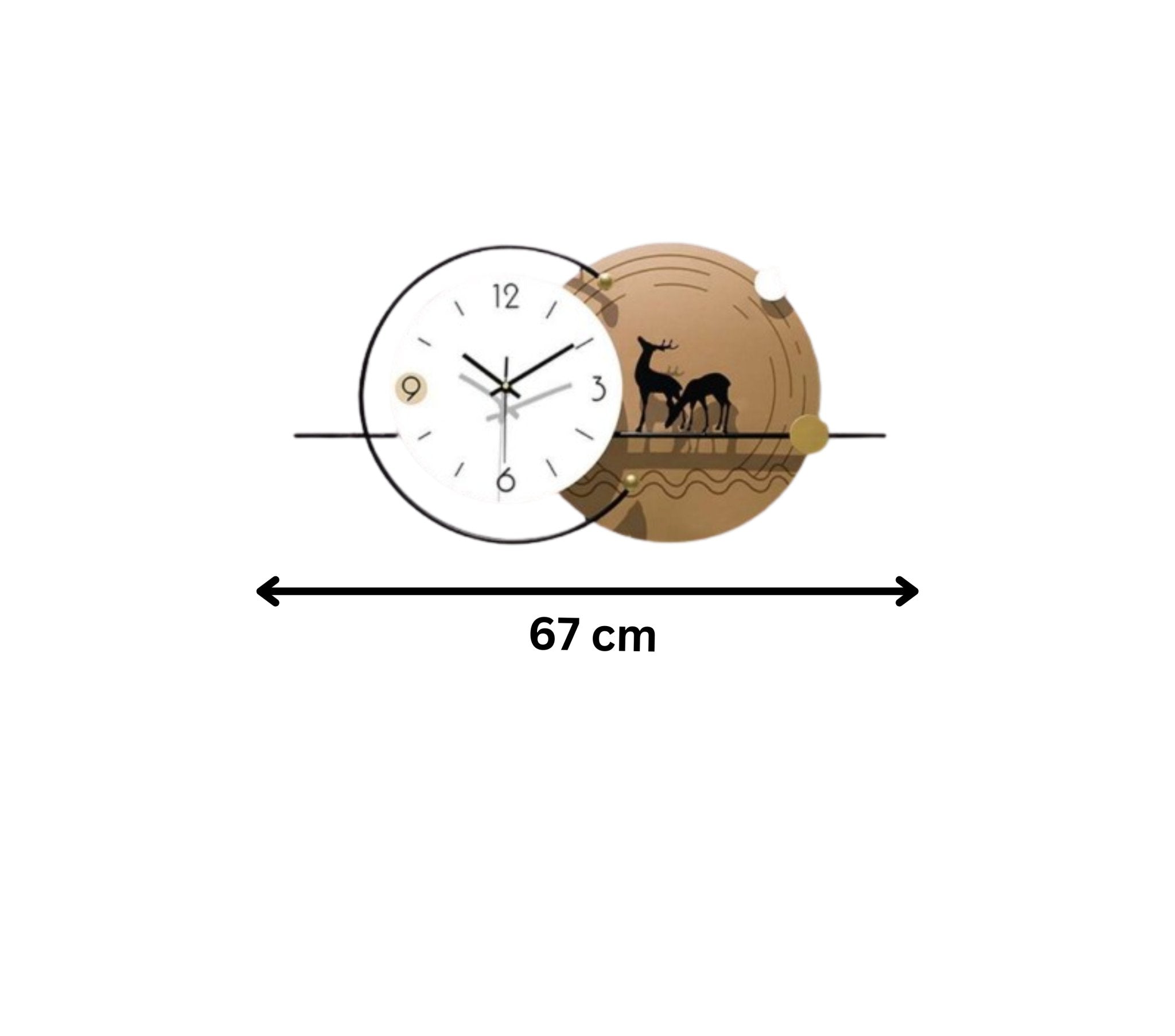 Nature - Inspired Duality Wall Clock - Wall Clock at Nestern