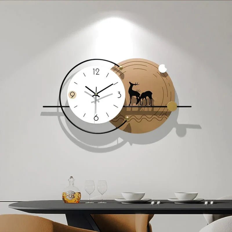 Nature - Inspired Duality Wall Clock - Wall Clock at Nestern