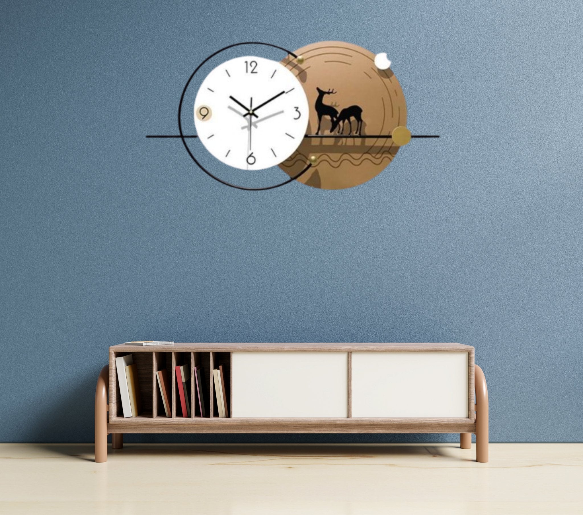 Nature - Inspired Duality Wall Clock - Wall Clock at Nestern