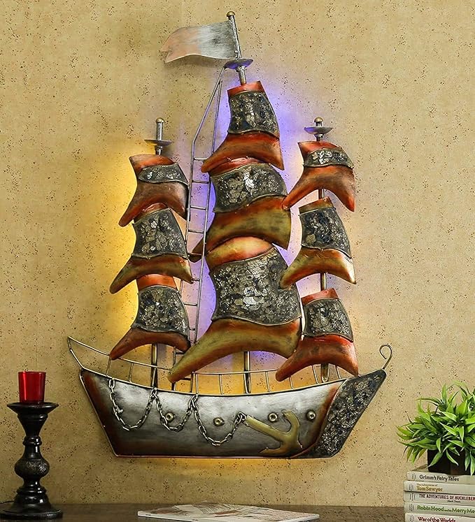 Nautical Ship LED Wall Art - Wall Art at Nestern