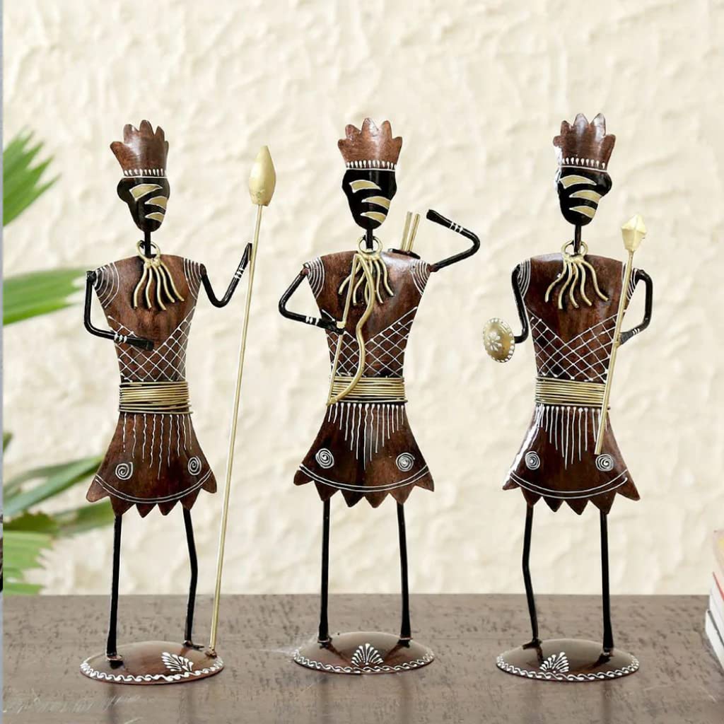 Old Tribal Harmony Handcrafted Figurine Set - Table Decors at Nestern