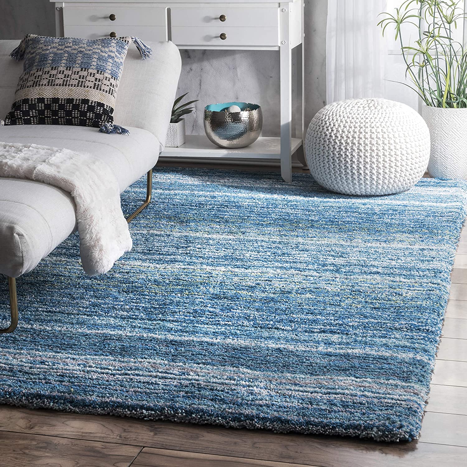 Ombre Blue Area Rug - Rugs at Nestern