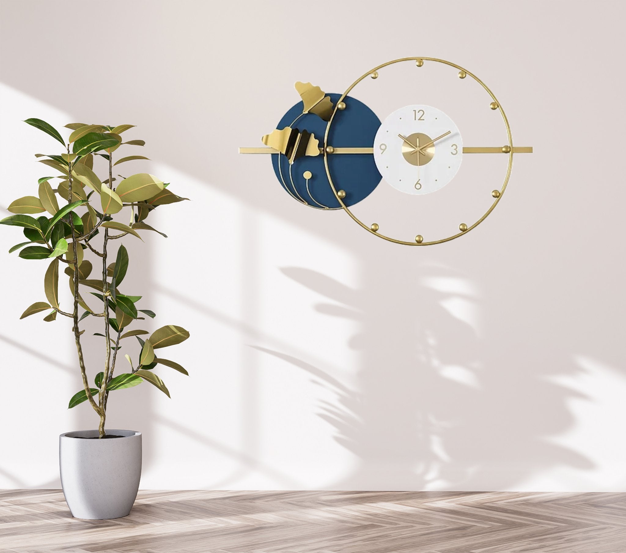 Orbit of Time - Metal Circle Wall Clock - Wall Clock at Nestern