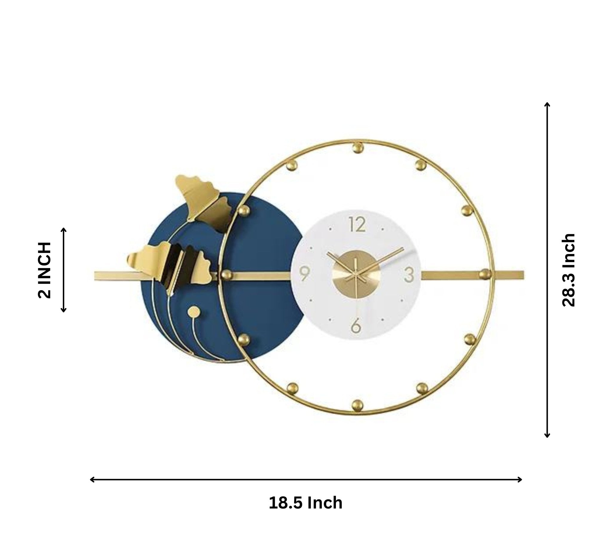 Orbit of Time - Metal Circle Wall Clock - Wall Clock at Nestern