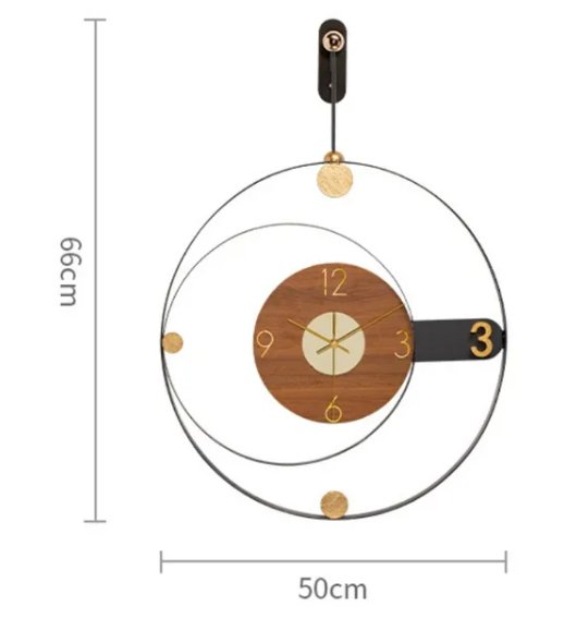 Orbiting Time Wall Clock: Modern Elegance in Motion - Wall Clock at Nestern