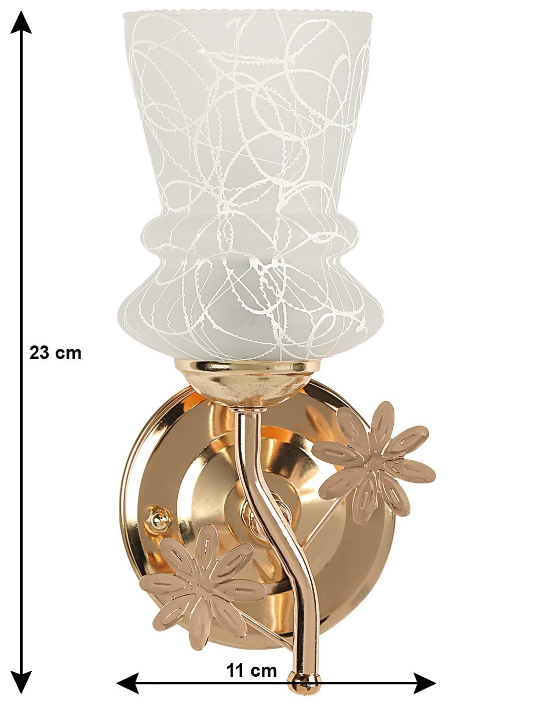 Ornate Floral Cut - Out Wall Lamp - Wall Lights at Nestern