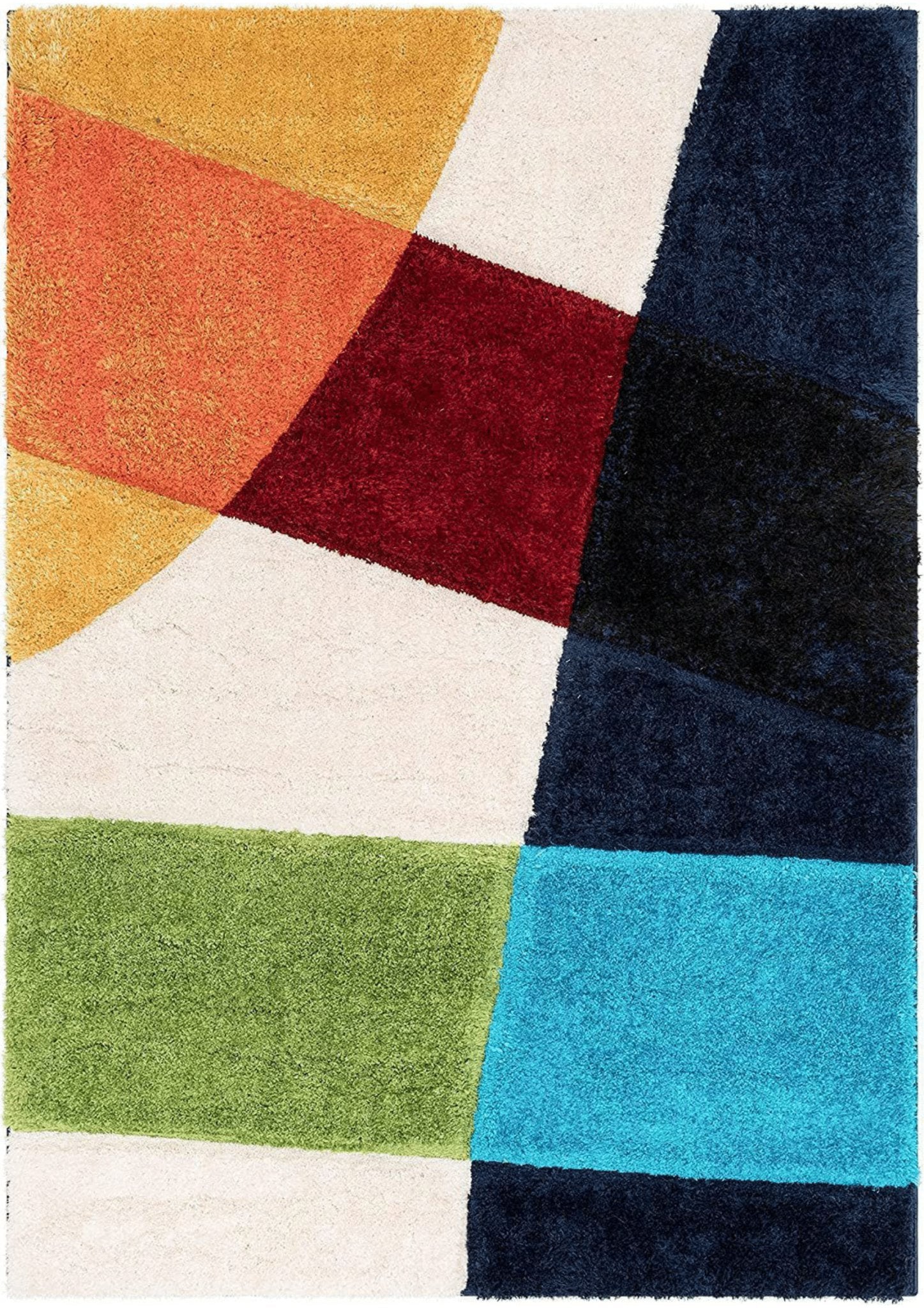 Patterned Vibrant Geometric Area Rug - Rugs at Nestern