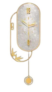 Pin Wall Clock with Gold Accents - Wall Clock at Nestern