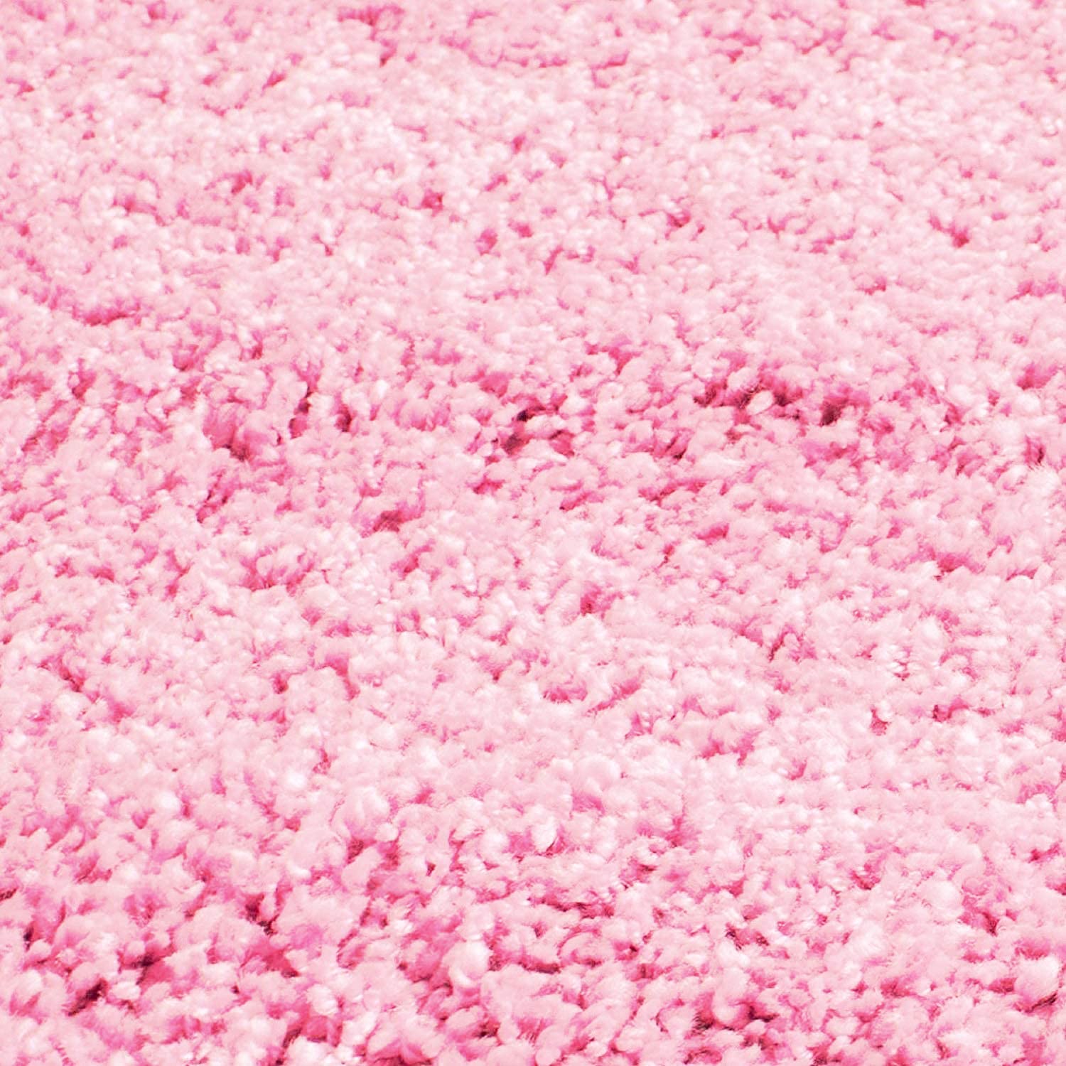 Pink Fluffy Round Rug - Rugs at Nestern