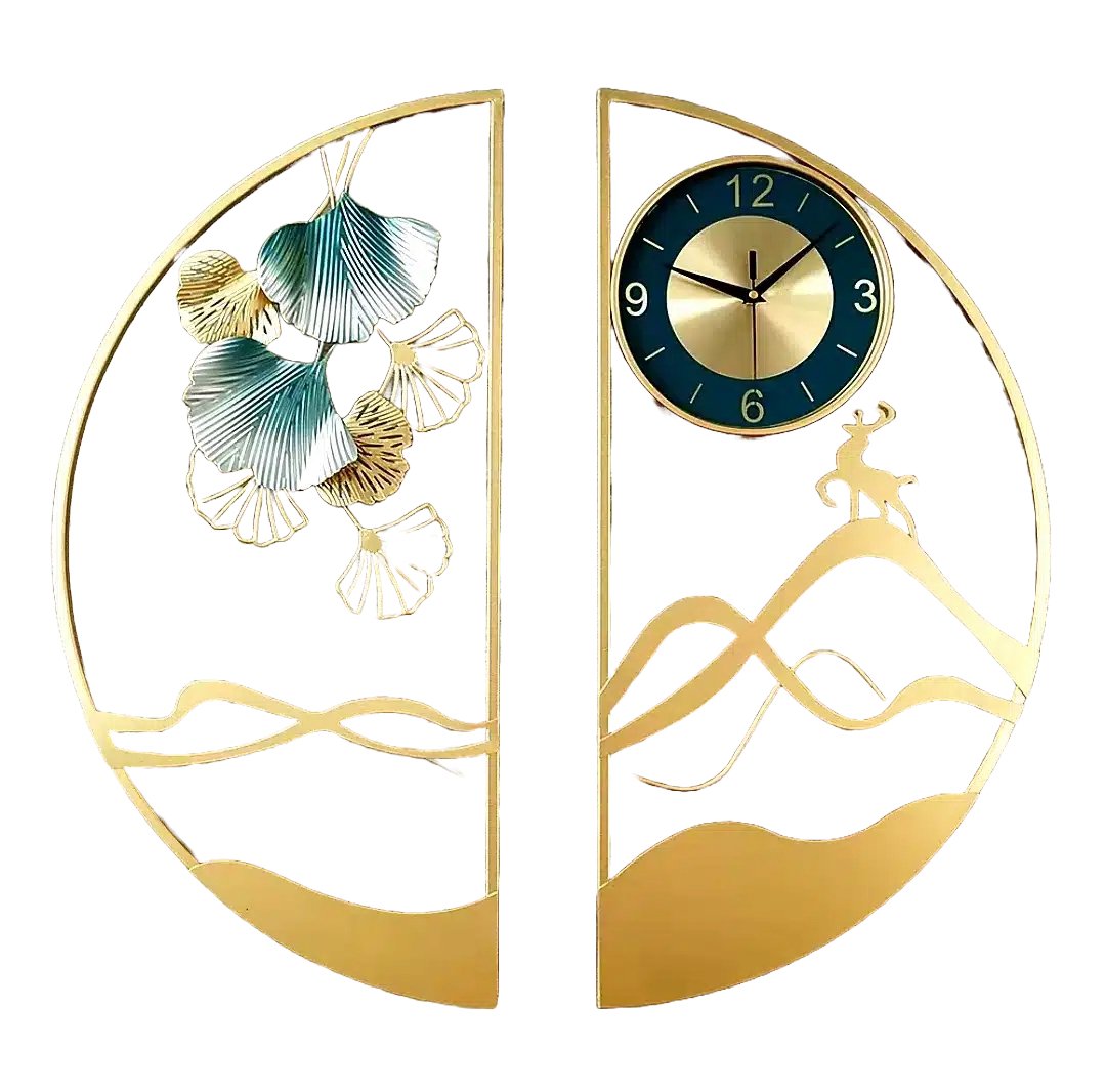 Refined Radiance - Luxury Wall Clock with Sleek, Modern Design - Wall Art at Nestern