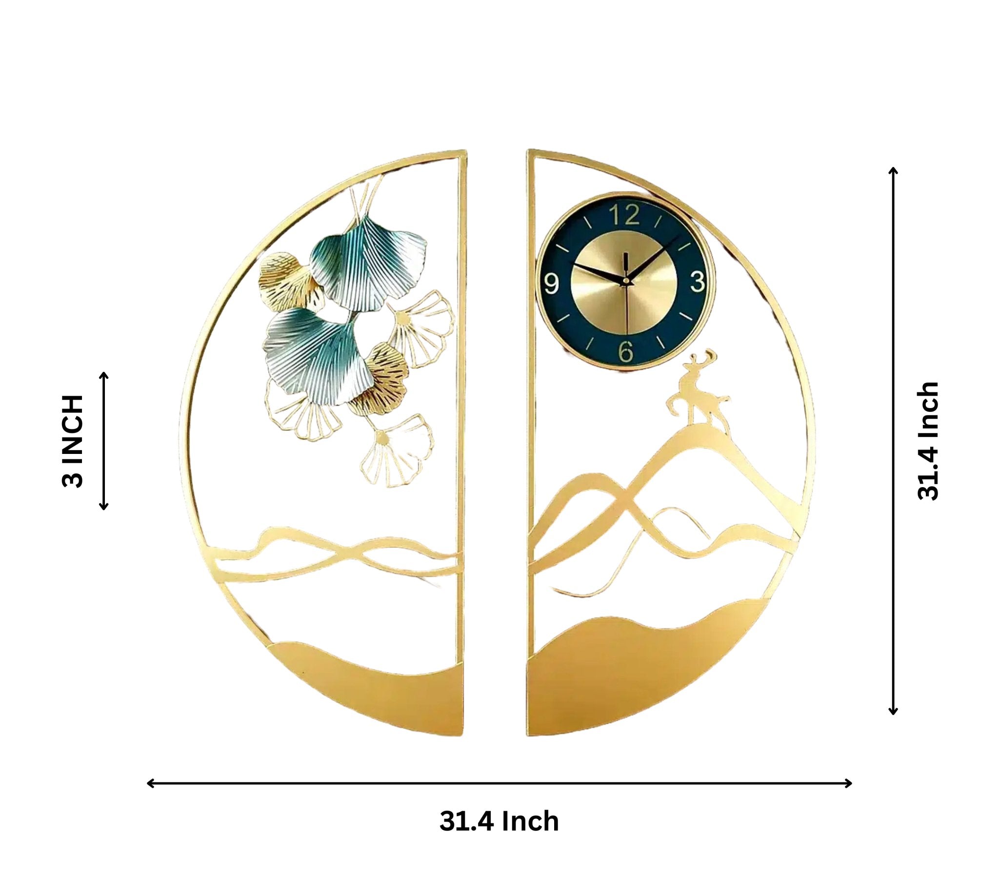 Refined Radiance - Luxury Wall Clock with Sleek, Modern Design - Wall Art at Nestern