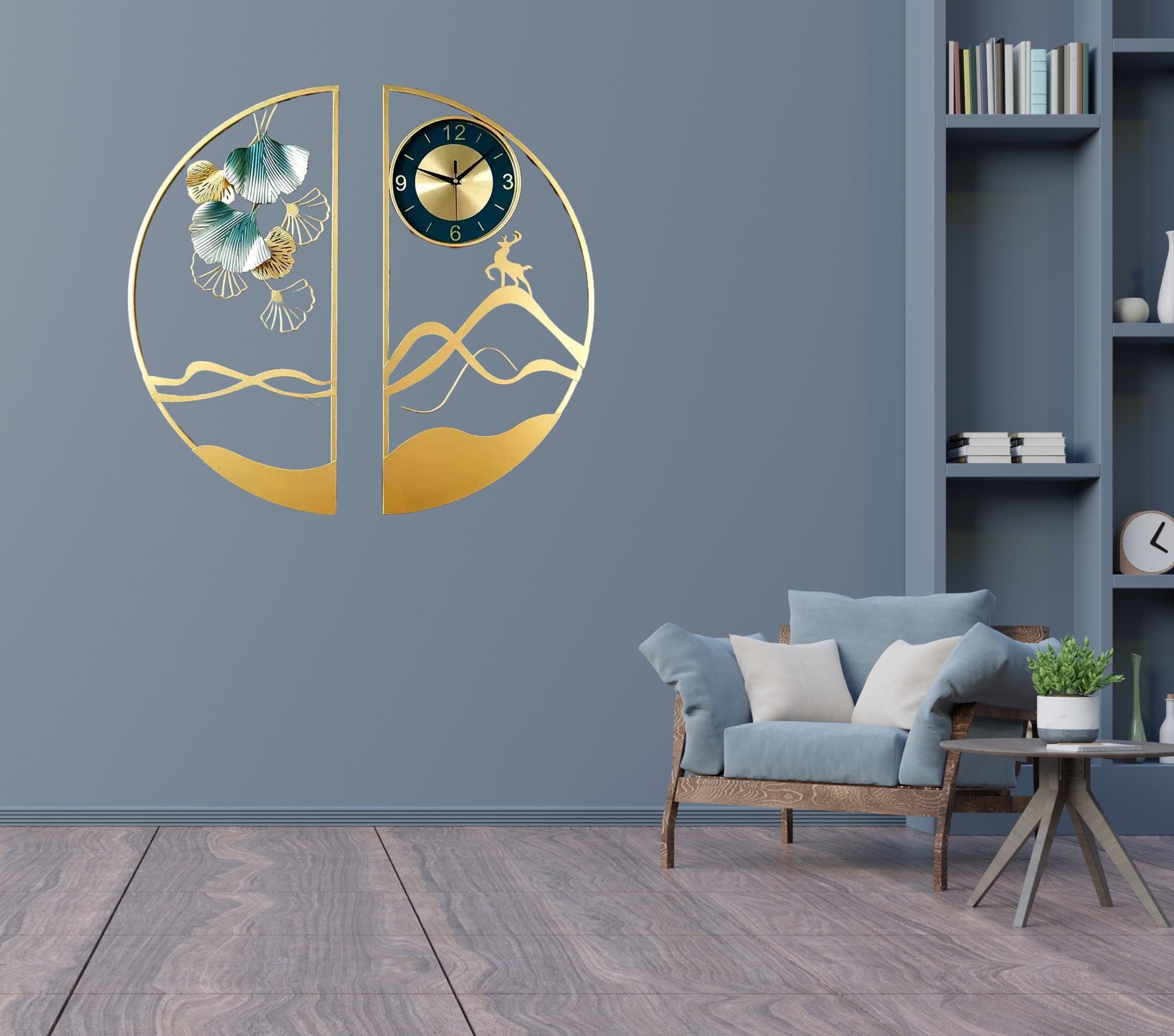 Refined Radiance - Luxury Wall Clock with Sleek, Modern Design - Wall Art at Nestern