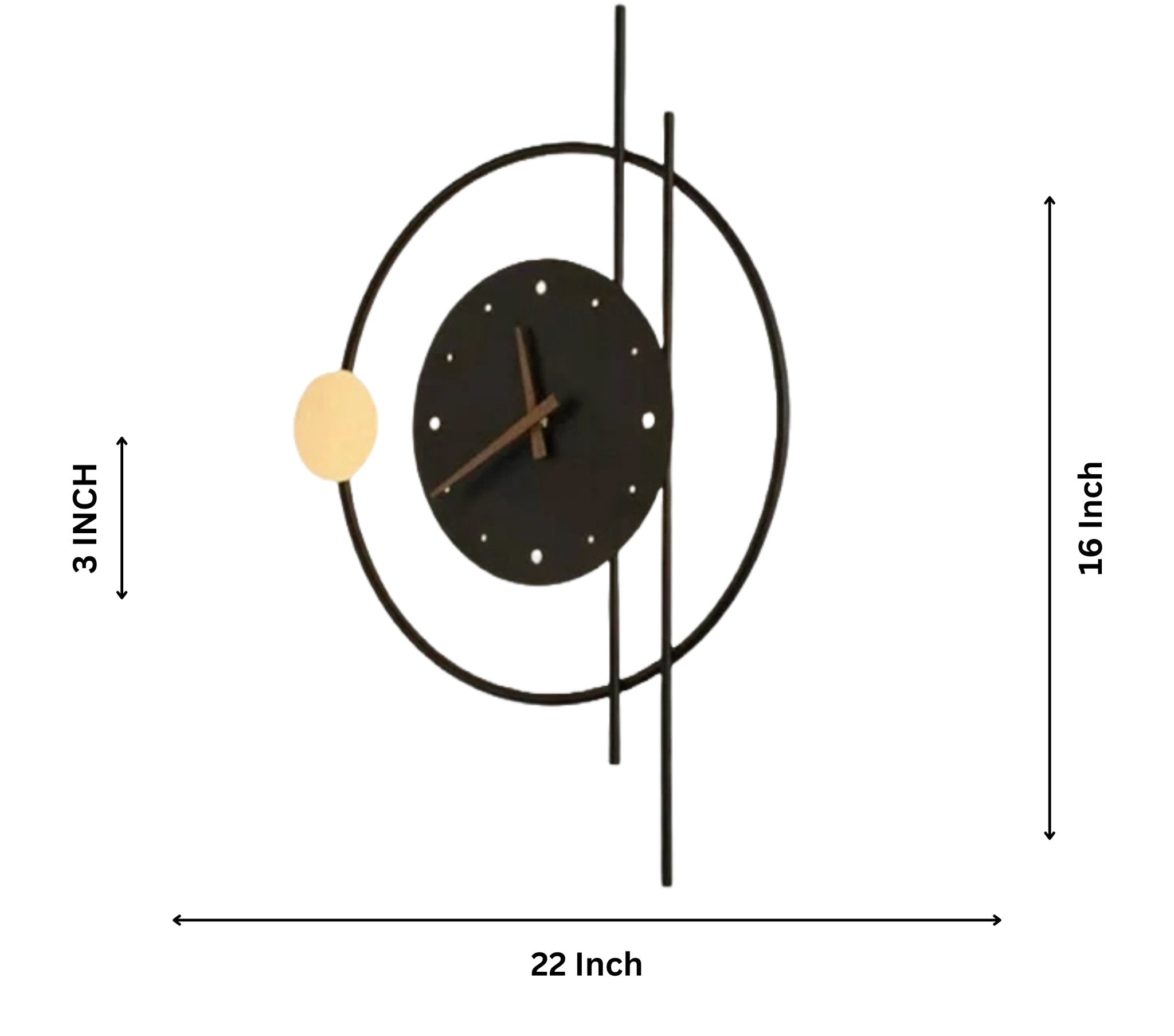 Rhythmic Rings - Modern Circle Wall Clock - Wall Clock at Nestern