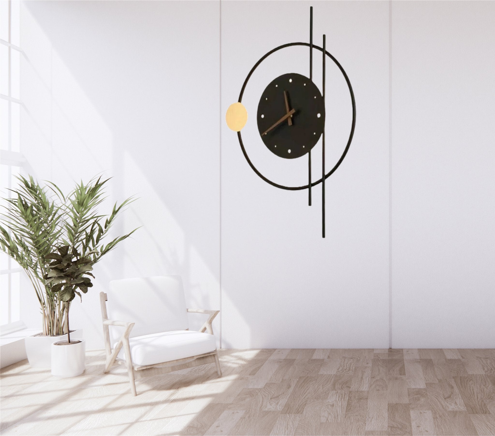 Rhythmic Rings - Modern Circle Wall Clock - Wall Clock at Nestern