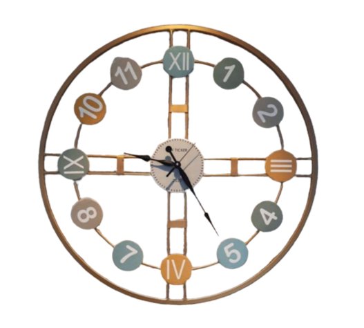 Round Metal Home Decor Wall Clock - Wall Clock at Nestern