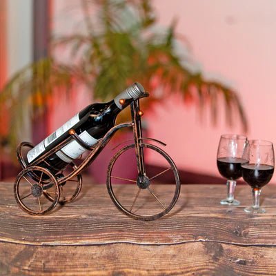 Rustic Bar Decor Wine Bottle Holder - Home Decor at Nestern