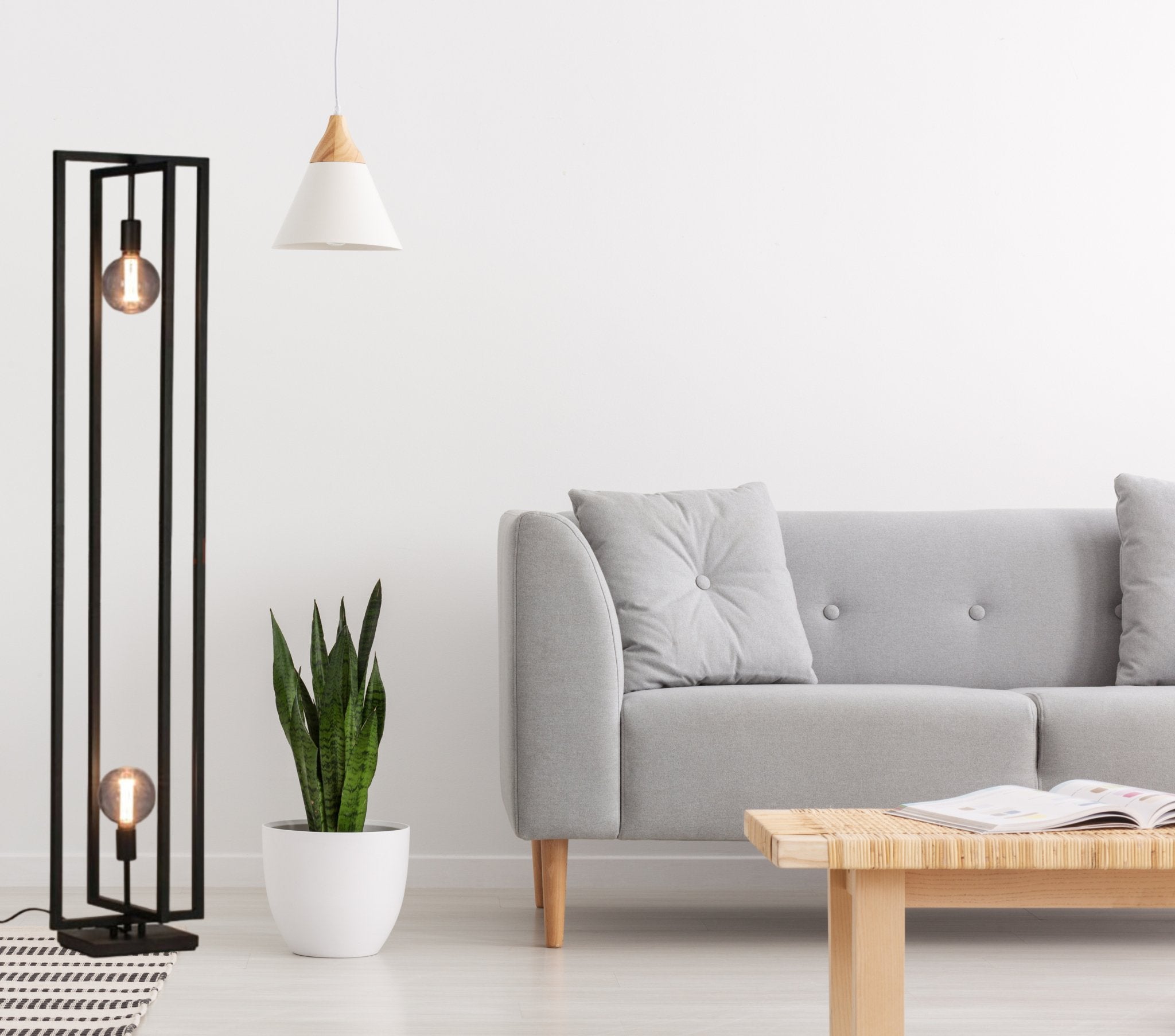 Sleek Iron Floor Lamp - Home Decor at Nestern