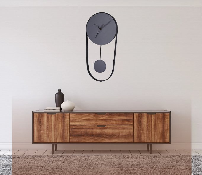 Sleek Pendulum Wall Clock - Wall Clock at Nestern