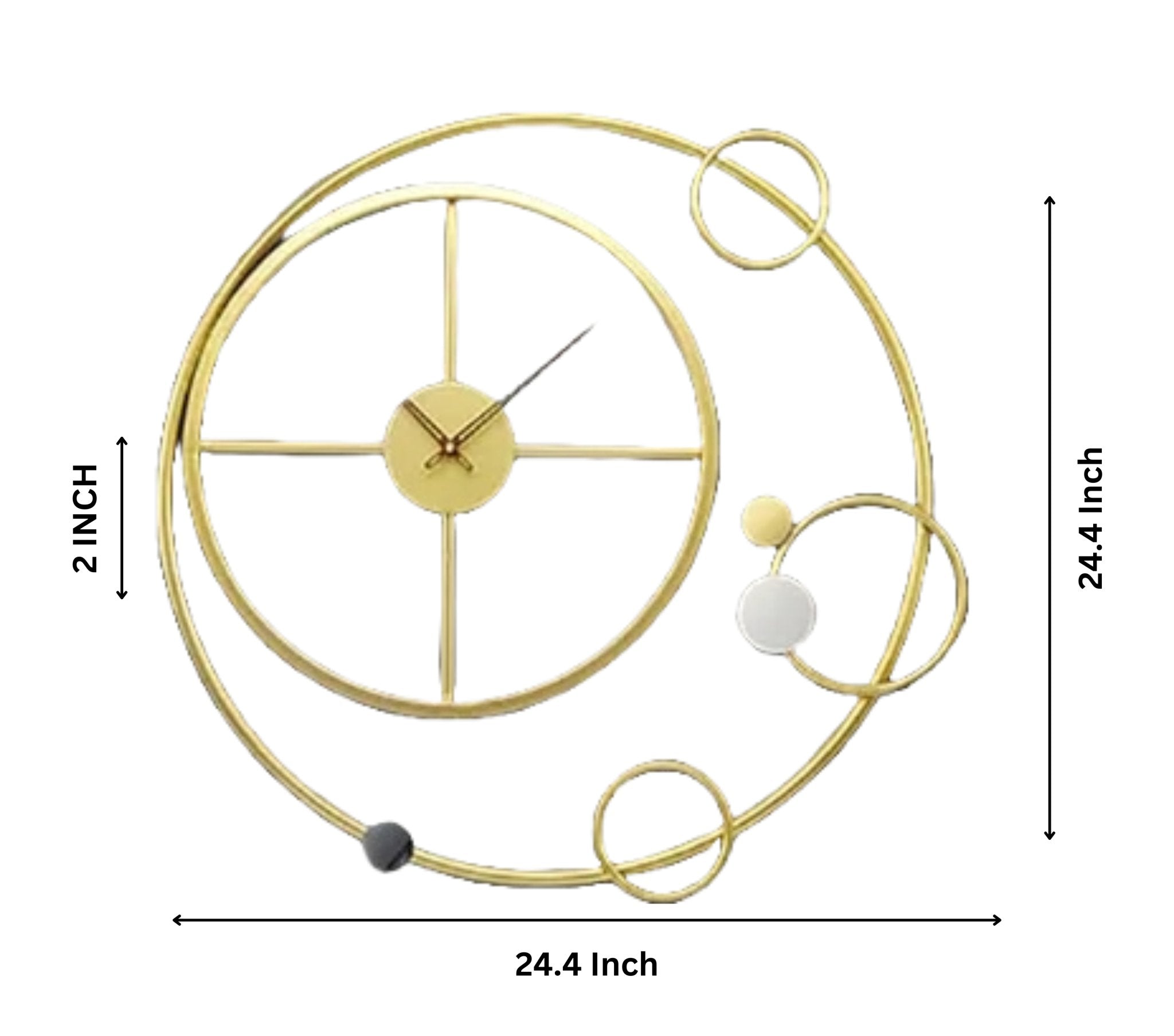 Sphere of Time - Circle Wall Clock with Sophisticated Design - Wall Clock at Nestern