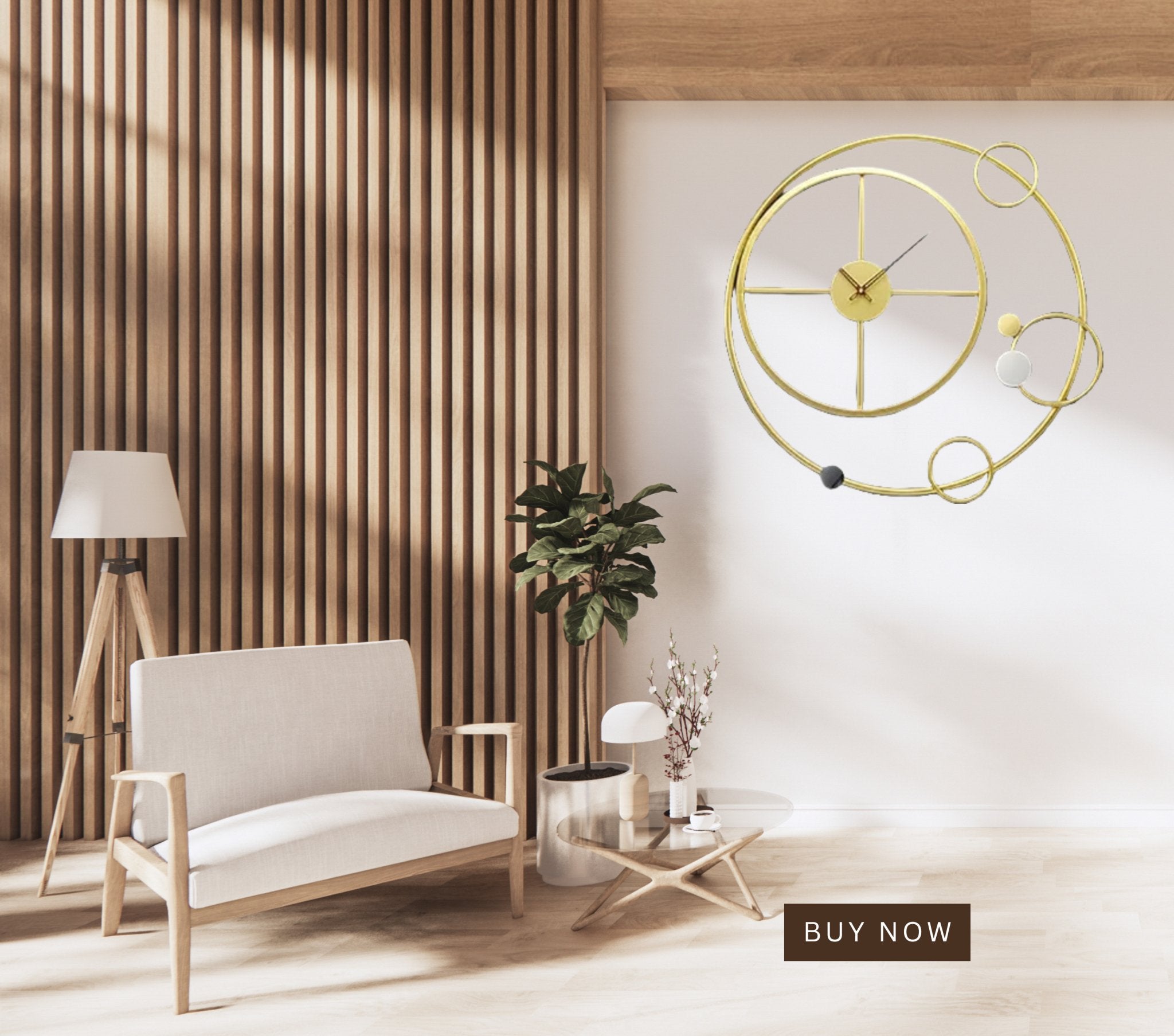 Sphere of Time - Circle Wall Clock with Sophisticated Design - Wall Clock at Nestern