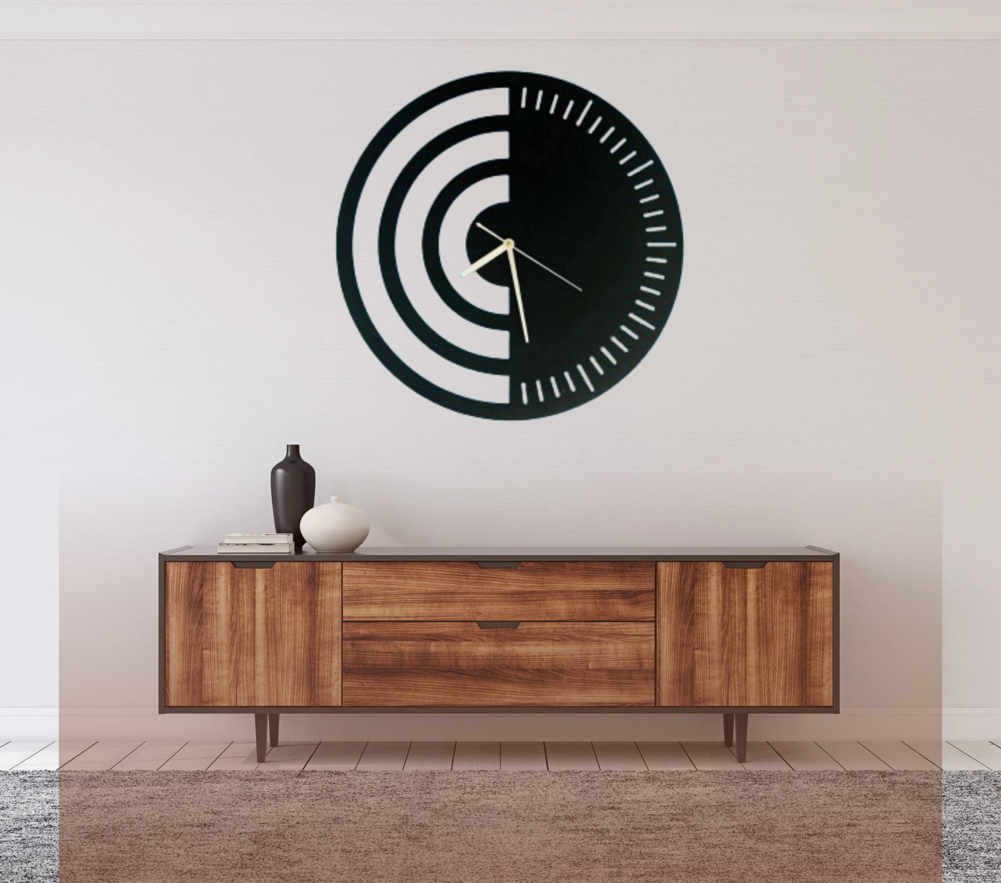 Spiral Elegance: A Modern Timepiece - Wall Clock at Nestern