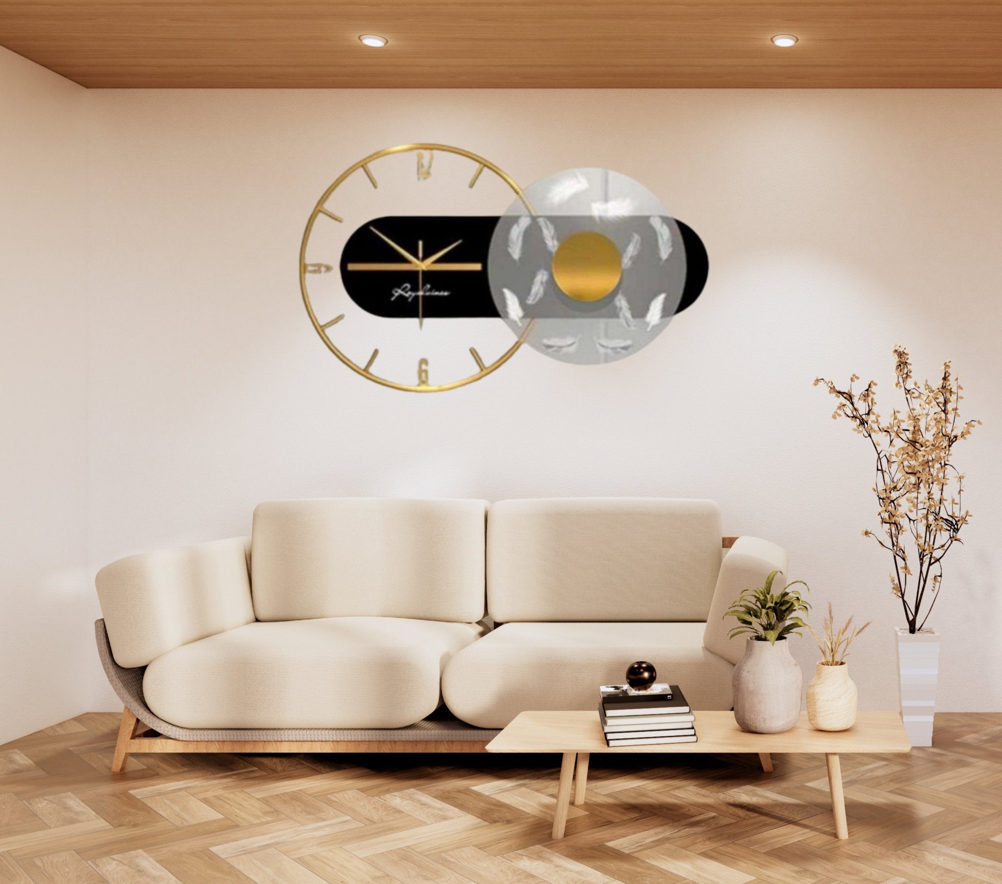 Time Flies Wall Clock with Eye Design - Wall Clock at Nestern