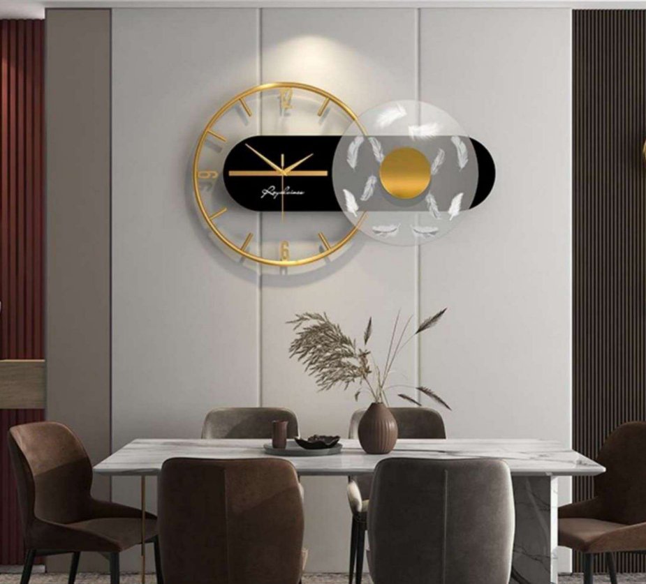 Time Flies Wall Clock with Eye Design - Wall Clock at Nestern