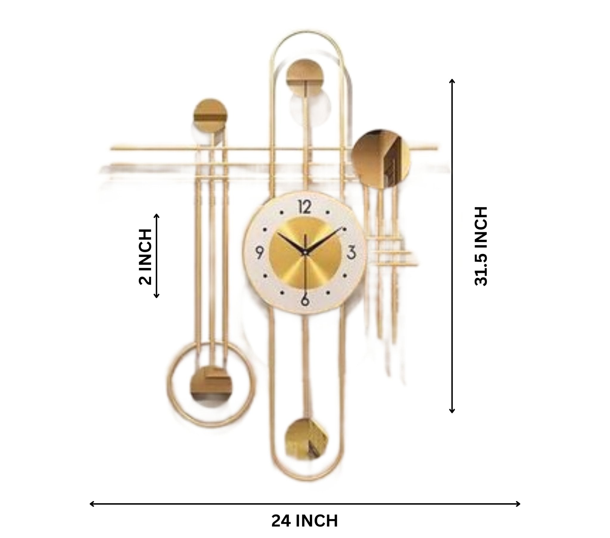 Time in Style: Modern Pueblo Wall Clock - Wall Clock at Nestern