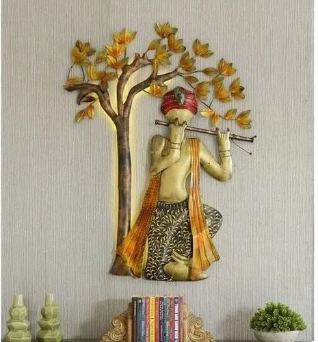 Traditional Musician Under Tree Wall Art with Backlight - Wall Art at Nestern