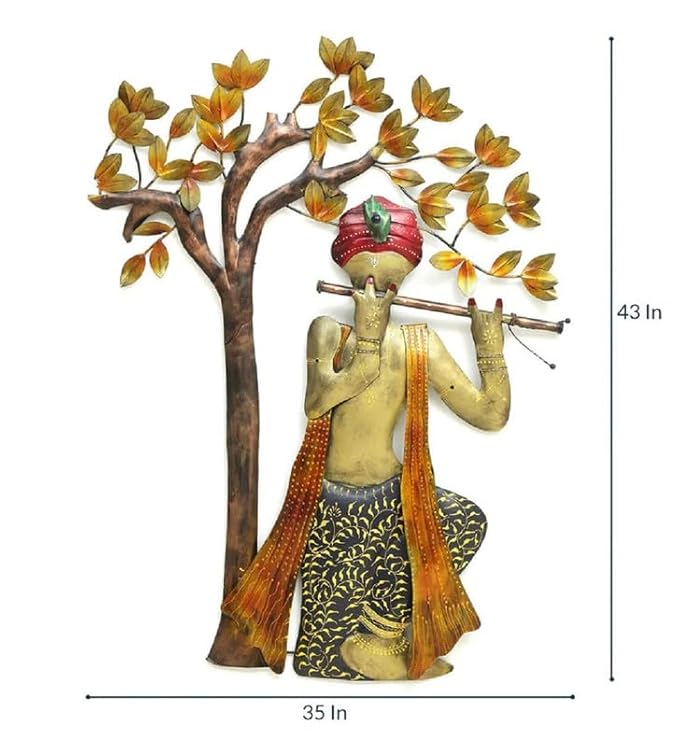 Traditional Musician Under Tree Wall Art with Backlight - Wall Art at Nestern