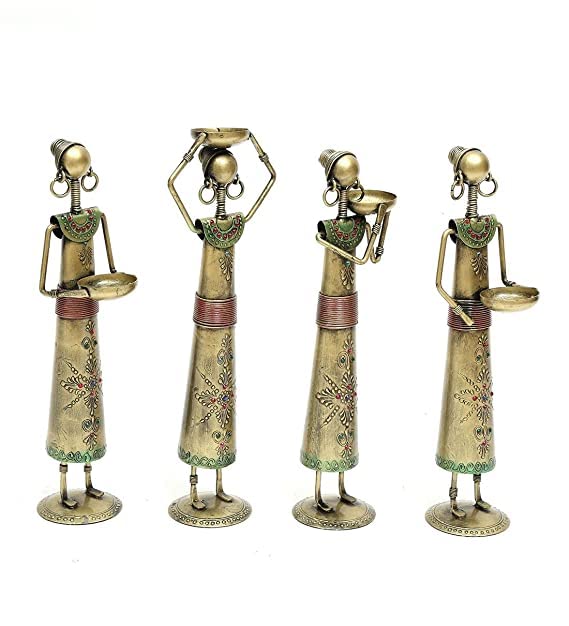 Tribal Figurine Quartet - Table Decors at Nestern