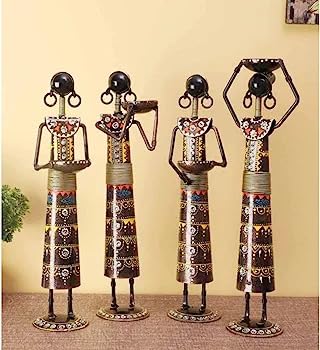 Tribal Figurine Quartet - Table Decors at Nestern