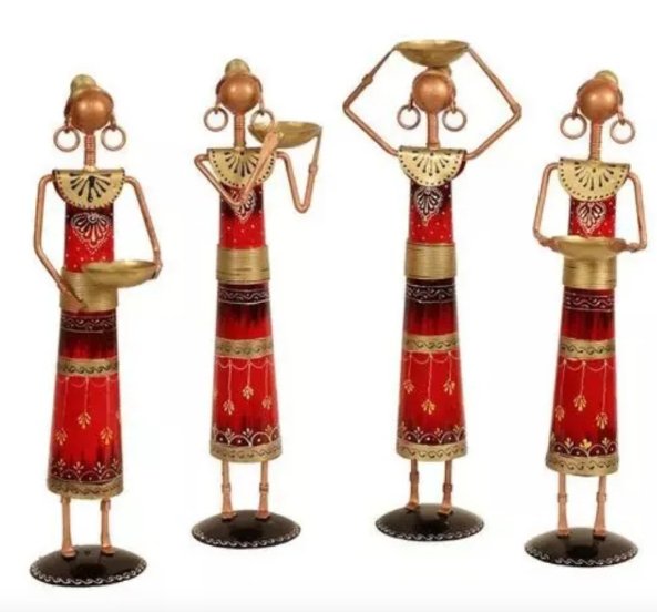 Tribal Figurine Quartet - Table Decors at Nestern