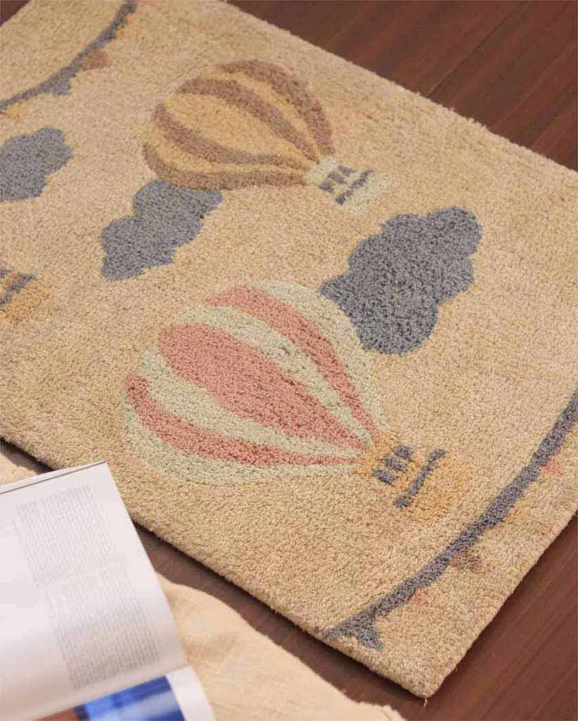 Up, Up, and Away Hot Air Balloon Rug - Rugs at Nestern