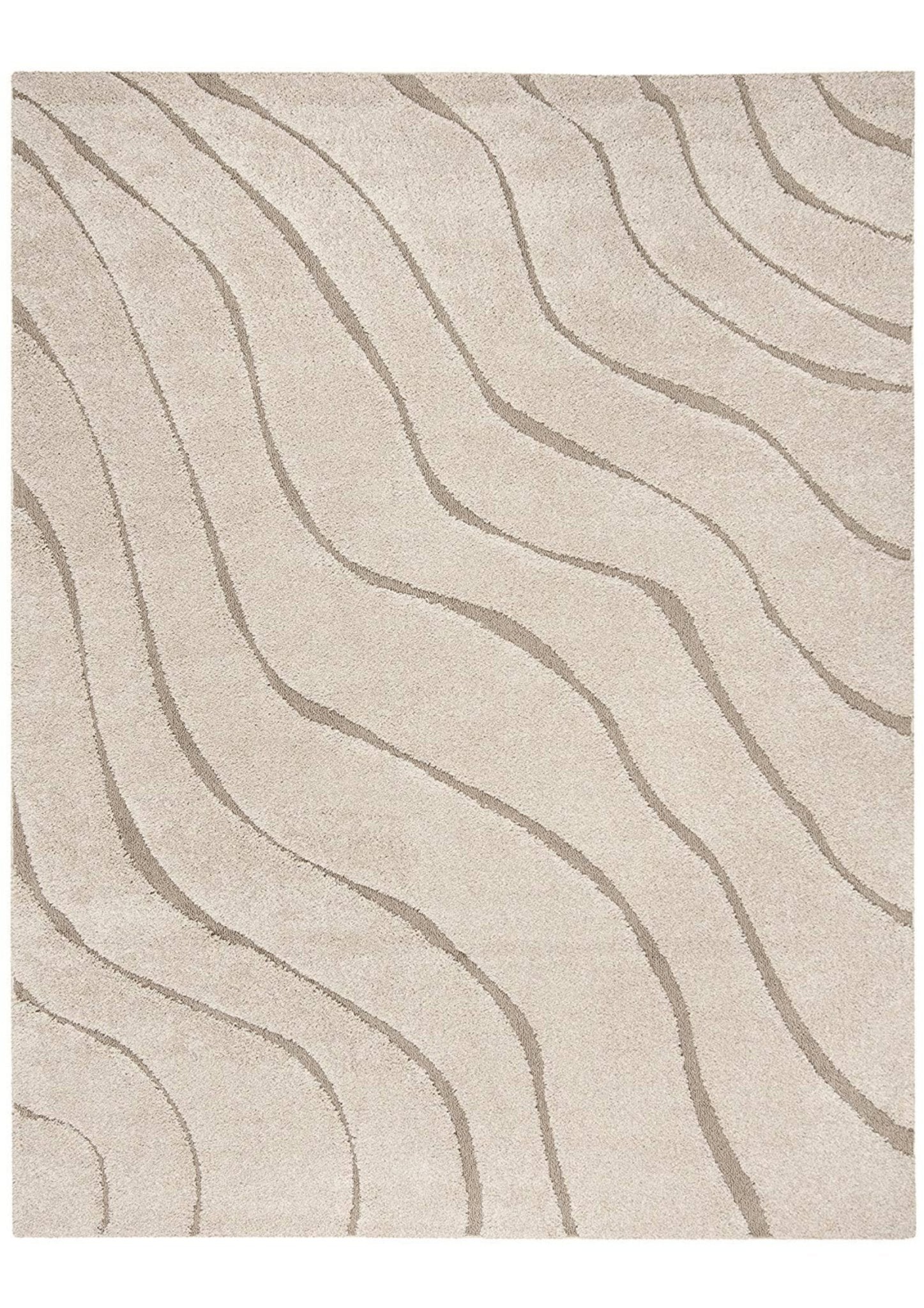 Wavy Elegance Shaggy Rug - Rugs at Nestern