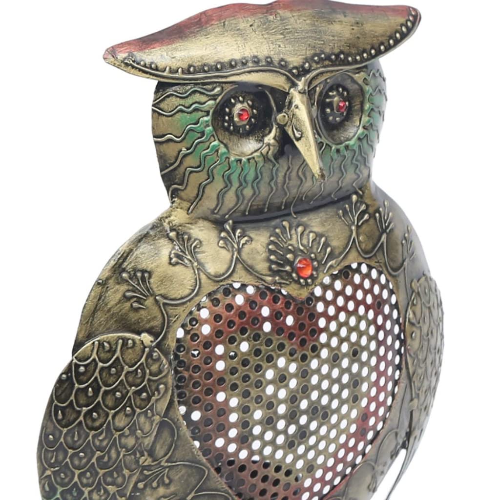 Wise Guardian: Intricate Owl Lantern - Table Decors at Nestern