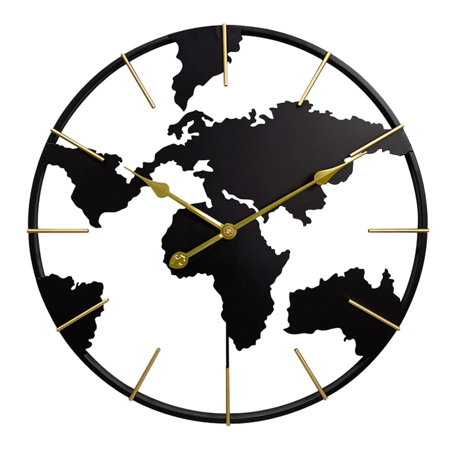 World Traveler Metal Wall Clock - Wall Clock at Nestern