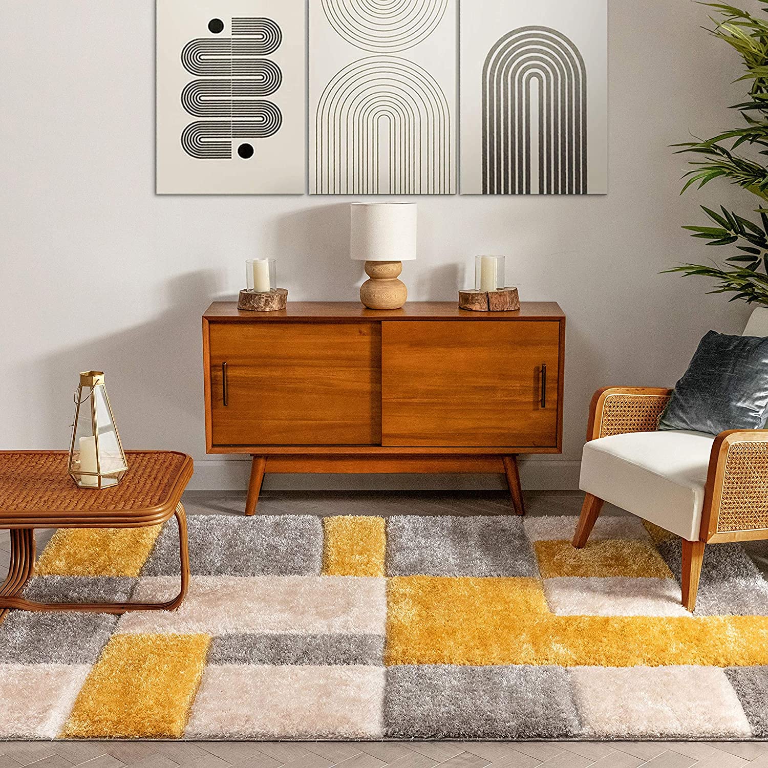 Zig - Zag Modern Geometric Harmony Rug - Rugs at Nestern